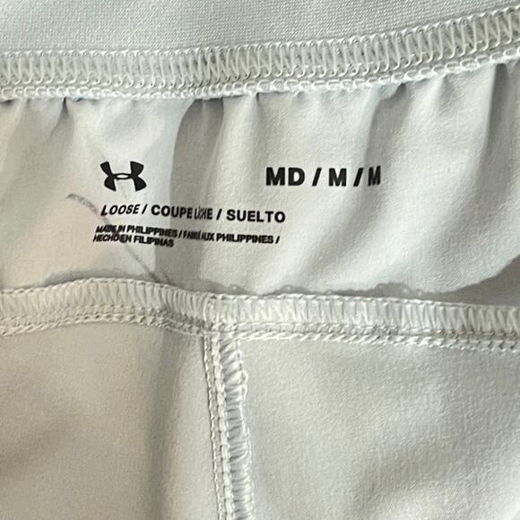 Under Armour Loose Fit Gym Pants Womens Medium Blue Windbreaker Joggers - Picture 7 of 7
